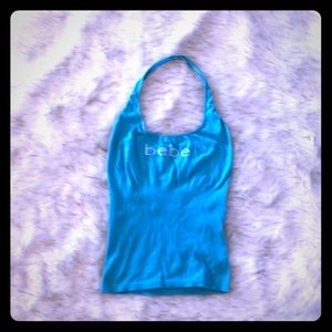 Bebe blue halter